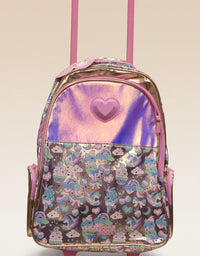 Pink & Gold Heart Trolley Bag
