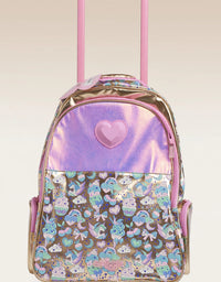 Pink & Gold Heart Trolley Bag
