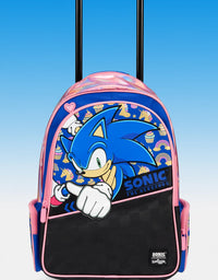 Smiggle Sonic The Hedgehog Pink Trolley Backpack
