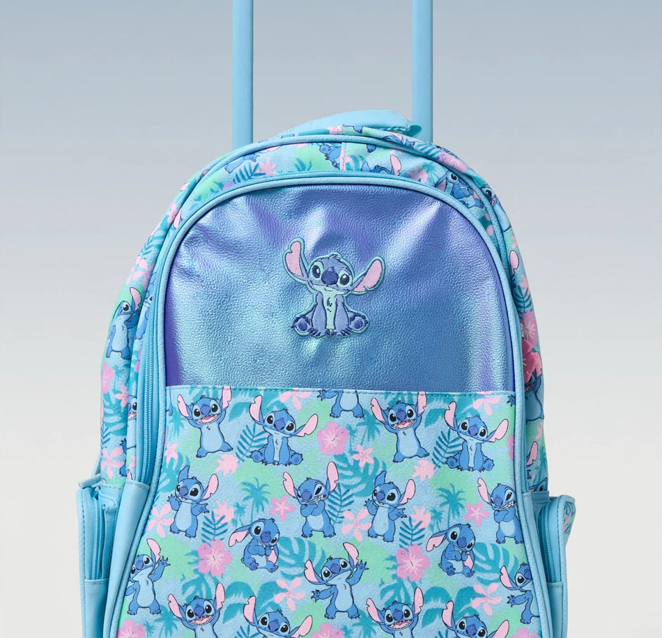 Disney x Smiggle Stitch Blue Trolley Bag